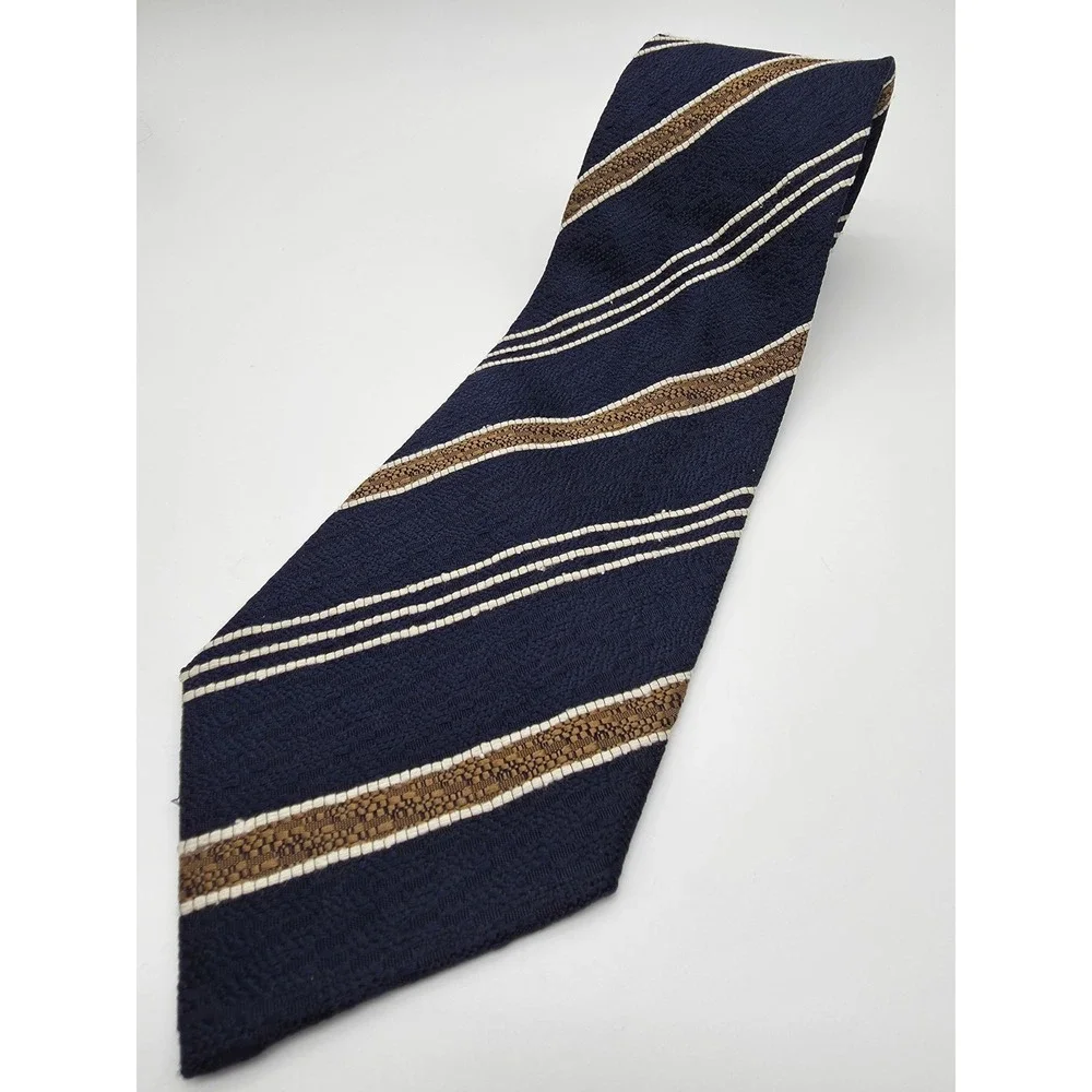 Brooksfield Men's Multicolor Stripped Tie Made in Italy 58